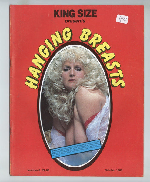 King Size 1980 Hanging Breasts Special #1 Solo Women Big Dangling Boobs 48pgs J&G Trading Co Magazine M29895