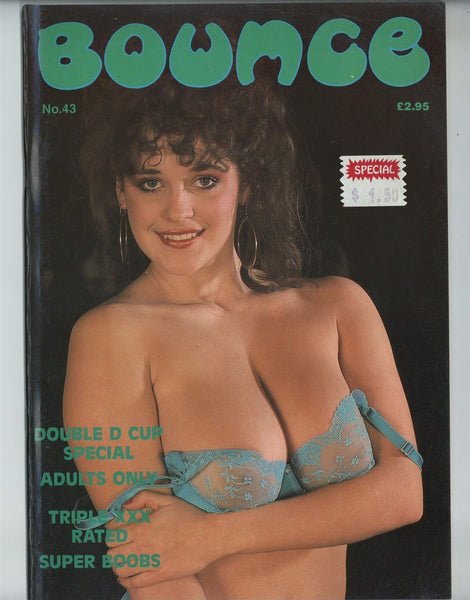 Bounce #43 Solo Voluptuous Women 1986 Big Boobs Magazine 64pgs Tozerward Ltd M29901