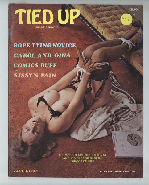 Tied Up V2#2 Tawny Pearl 1979 Rope Bound Women 48pgs Vintage BDSM Magazine, LDL Publications M30092