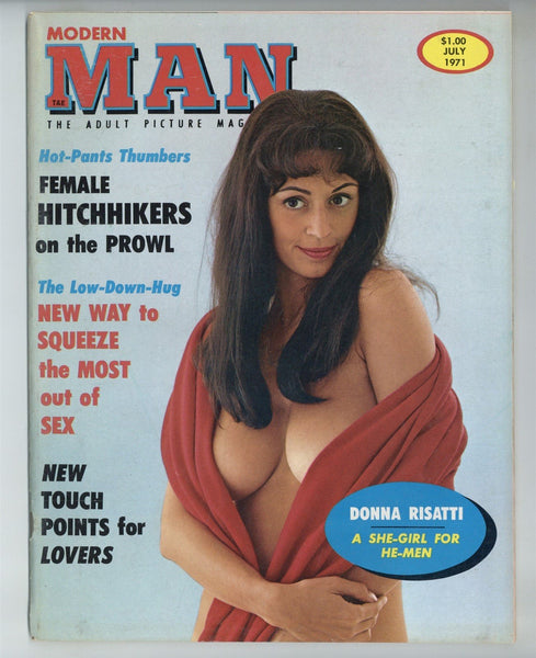 Modern Man 1971 Donna Risatti 68pgs Nude Female Pinups Magazine, PDC Publishing, NY M30103