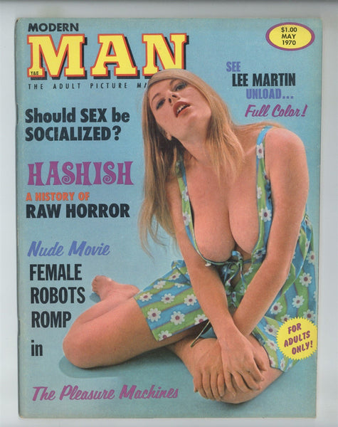 Modern Man 1970 Samantha Leigh 68pgs Nude Female Pinup Magazine, PDC Publishing M30104