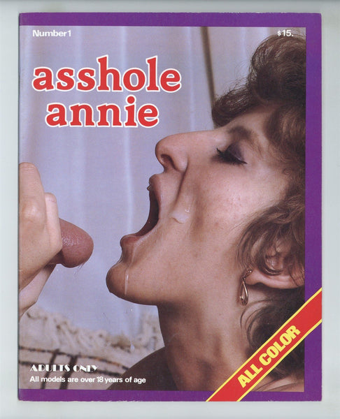 Asshole Annie 1980 Short Hair Brunette, Perky Breasts 32pgs Huge Dildo, Anal ATM, Vintage Magazine M30131