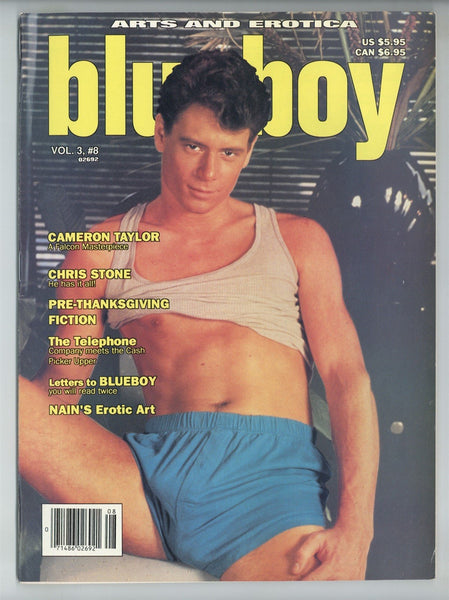 Blueboy 1992 Chris Stone, Cameron Taylor, Wes Daniels, Randy White 100pgs Gay Magazine M30149