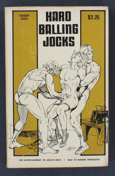 Hard Balling Jocks by Jack Evans 1975 Hardboy Series HS1005 Star Distributors NY, Gay Pulp PB401