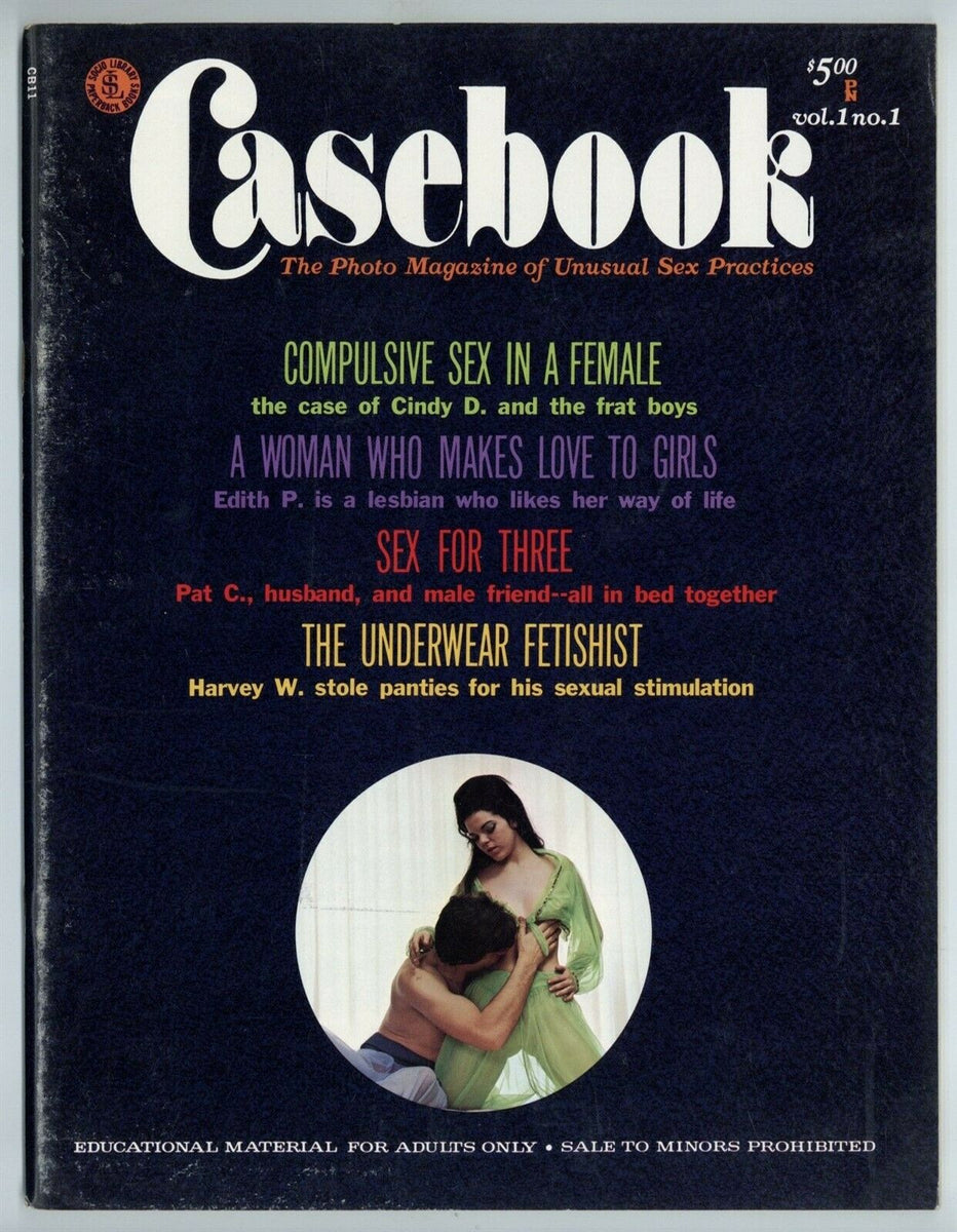 Casebook V1#1 Parliament 1974 Hardcore Hippie Sex 64pg Porn Magazine M photo