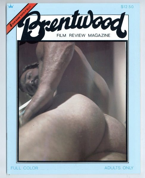 Brentwood Film Review #8 Public Bathroom Glory Hole Sex 1979 Vintage Gay Cinema Magazine 32pgs Marquis Pub. M35066