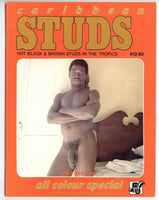 Caribbean Latin Studs 1980 Periodicals Unlimited 7 Ebony Gay Physique 36pg Male Models Black BBC BLC M22828