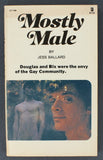 Mostly Male by Jess Ballard 1984 Cameo Library CC-166 Vintage Gay Pulp Novel B28