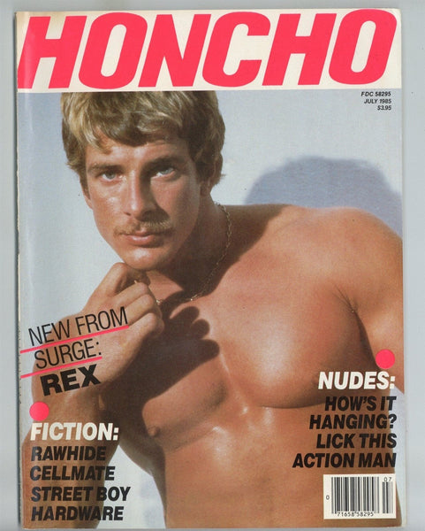 Honcho July 1985 Mavety Publishing, Naakkve Studio, Malexpress 96pgs Kristen Bjorn Gay Magazine M23541