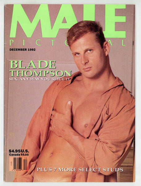 Male Pictorial 1992 Dallas Taylor,Blade Thompson 58p Vintage Gay Pinup Magazine M30647