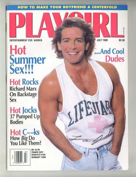 Playgirl 1990 Roberto Augustino, Robert Keich 100pgs Gay Pinups Magazine M24437