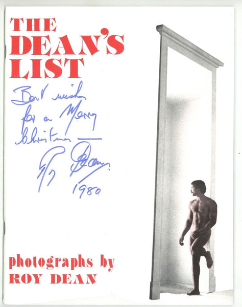 The Dean's List: Photographs by Roy Dean 1980 Hand Signed 64pgs R Delta, Los Angeles M37227