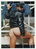 Anthony Page 1999 Colt Studios 5x7 Rear View Hairy Leather Denim Teddy Bear Gay Nude Photo J11000