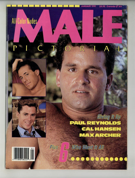 Male Pictorial 1991 Paul Reynolds Cal Hansen Max Archer 60pg Gay Magazine M25380