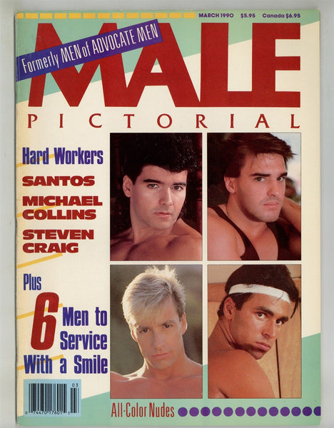Male Pictorial 1990 Steven Craig Michael Collins Santos 68pg Gay Magazine M24868