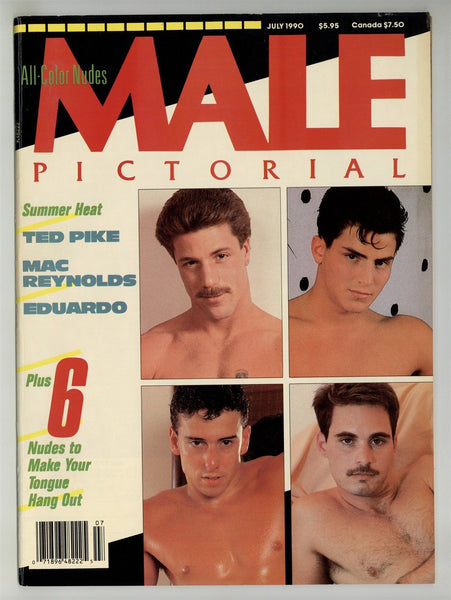 Male Pictorial 1990 Ted Pike Mac Reynolds Eduardo 68pgs Gay Magazine M24877