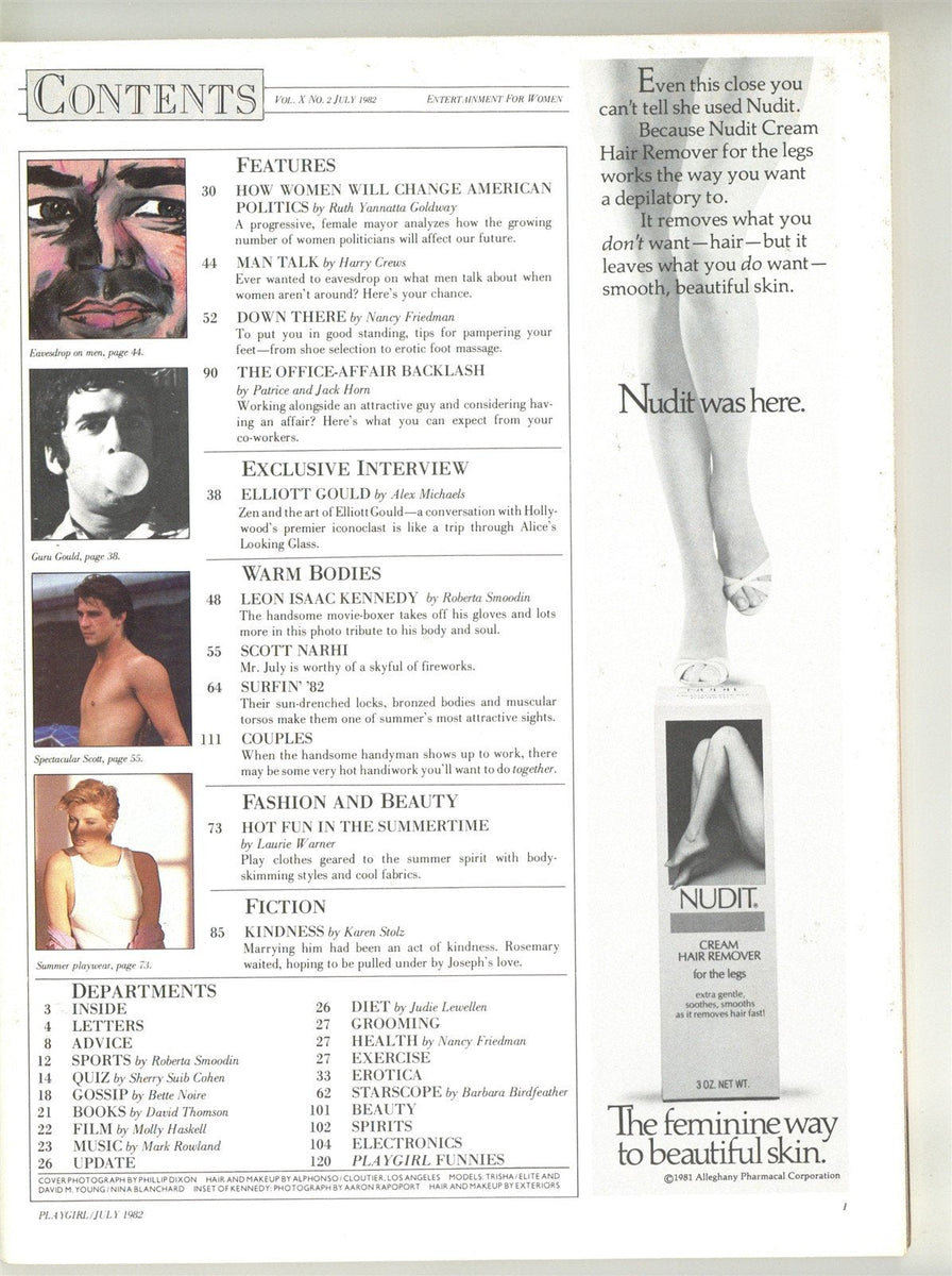 Playgirl 1982 Scott Narhi, Leon Isaac Kennedy 122pgs Gay Pinup Magazin ...