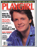 Playgirl 1987 Byron Michaels, Michael J Fox 114pgs Gay Pinup Magazine M26304
