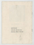 Metecue Studio Catalog 1975 John Stampel, Scotty Taylor, Alan Davis, Mike O'Neil 12pgs Gay Physique Photography, Edward Quirk, Detroit M32435