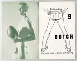 Butch Magazine #9 Full Edition w/Centerfold 1967 Gay Physique Photos 52pgs DSI Direct Sales Inc., High Grade Condition M32434