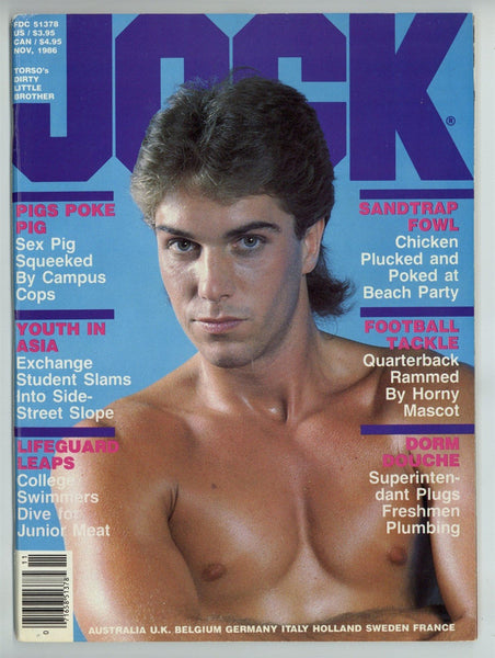 Jock 1986 Tad Martin, Chad Johnson, Lance West, Paige 84pgs Gay Pinup Magazine M28004