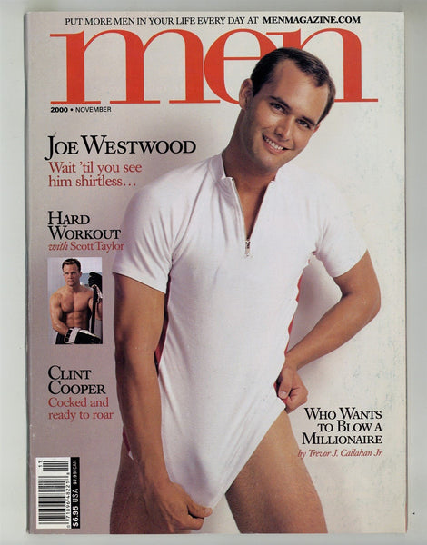 Men Magazine 2000 Joe Westwood, Clint Cooper 82pgs Gay Magazine M28434