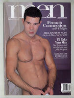 Men 2000 Philippe Zipper, Antonio Sanford 82p Gay Beefcake Pinup Magazine M28888