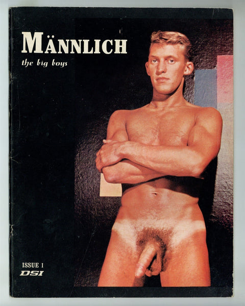 Mannlich V1#1 Male Physique Photography 1967 Vintage Gay Magazine 52pgs DSI Sales M28934