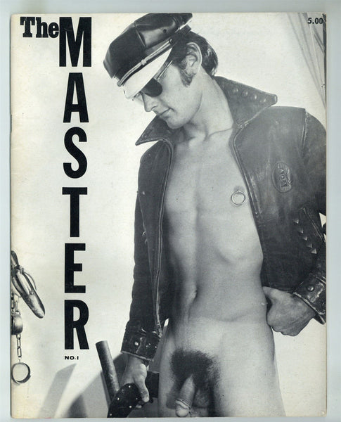 The Master V1#1 Early Leathermen Magazine 1974 Leather BDSM 48pgs Gay Parisian Press M28943