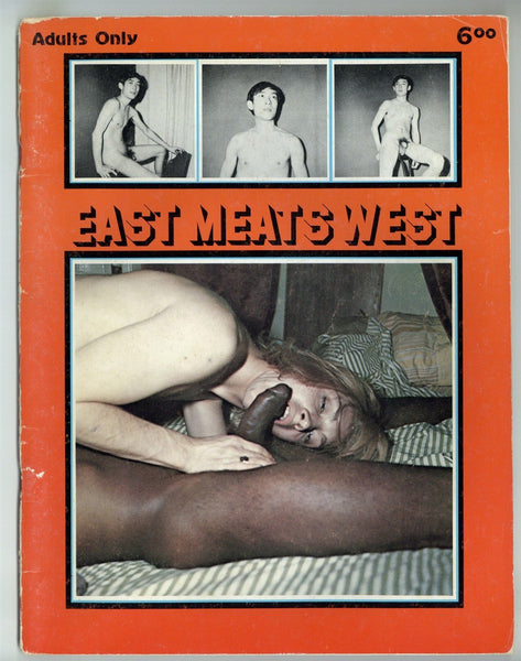 East Meets West 1975 Raunchy Asian African American Interracial 48pgs Marquis Publishing, Gay Porn Magazine M32437