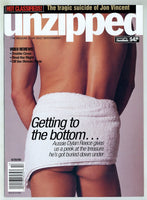 Unzipped 2000 Dylan Reece, JC Carter, Jon Vincent 50pgs Gay Pinup Magazine M28960