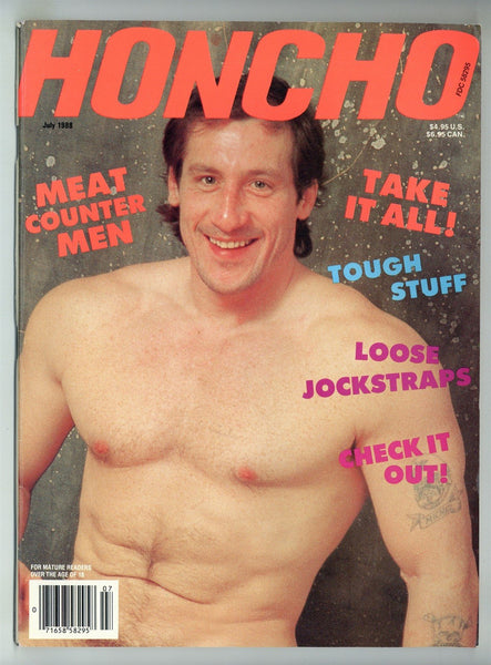 Honcho 1988 Cityboy, Naakkve, Laliberte 98pgs Beefcake Hunks Vintage Gay Magazine M28981