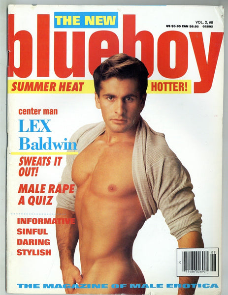 Blueboy 1991 Lex Baldwin, Robert Larkins, Catalina 100pgs Gay Pinup Magazine M29000