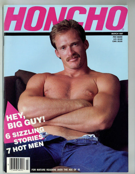 Honcho 1987 Kristen Bjorn, Torrey Vintage Hairy Leathermen 98pgs Gay Pinups Magazine M29001