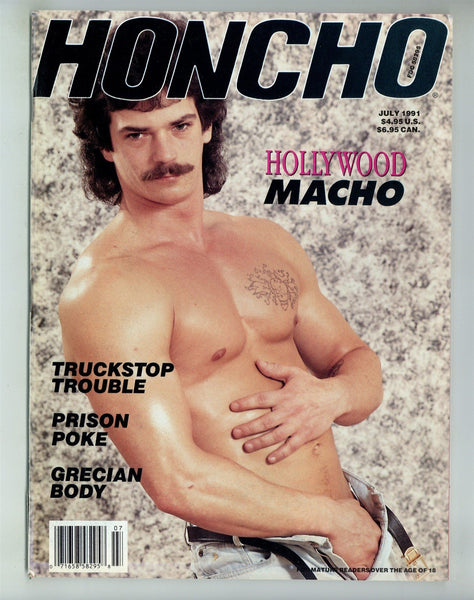 Honcho 1991 Kristen Bjorn, Cityboy, Richard Law 98pgs Gay Beefcake Magazine M29005