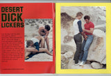 Desert Dick Lickers 1986 Three Hot Studs 40pgs Gay Sex Magazine, Connoisseur Publ. M35911