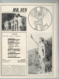 Mr Sun V1#2 Vintage Gay Nudist Magazine 1966 Nude Male Outdoor Pinups 52pgs Wyngate & Bevins M38167