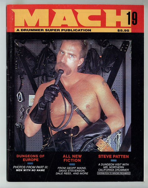 Mach #19 Drummer Magazine 1989 Tom Of Finland, Bruce Lee 68pgs Gay Leather Magazine M35037