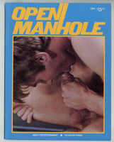 Open Manhole 1979 Bathroom Glory Hole Illustrated Pulp 48pgs Highly Erotic Gay Sex Magazine, Surge Studios M35917