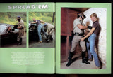 Spread 'Em 1980 Gay California Police Pictorial, CHP 32pgs Motorcycle Cops Visions Of Fantasy Magazine M29400