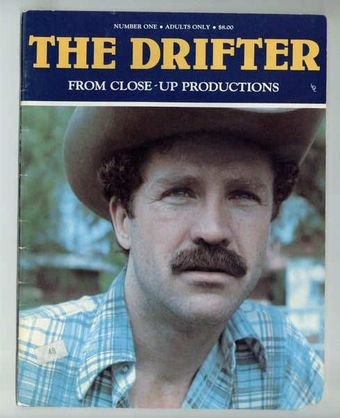 The Drifter V1#1 Erotic Gay Cowboy Pictorial 1982 Doug Holster 48pgs Close Up Prod., Homoerotic Magazine M29407
