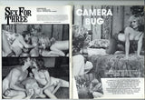 Sex For Three 1987 Two FMF Pulp Pictorials 48pgs Marquis Publishing, Vintage Adult Magazine M29528
