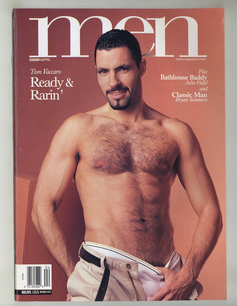 Men 2000 Tom Vaccaro, Julio Vidal, Bryan Summers, Sam Brockman 82pgs Gay Magazine M29810