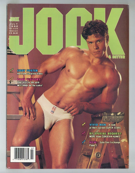 Jock 1992 Cody Foster, Matt Gunther, Sean Stell, David Grant 84pgs Gay Beefcake Magazine M30195