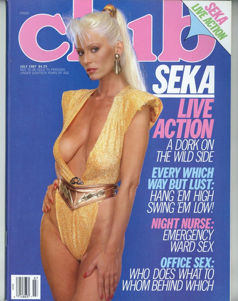Club 1987 Seka, Eva Beaver100pgs Fiona Press Magazine M30300