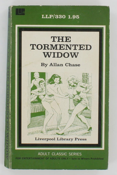 The Tormented Widow by Allan Chase 1973 Liverpool Library Press LLP330 Swinging Couple Erotic Pulp Book PB483