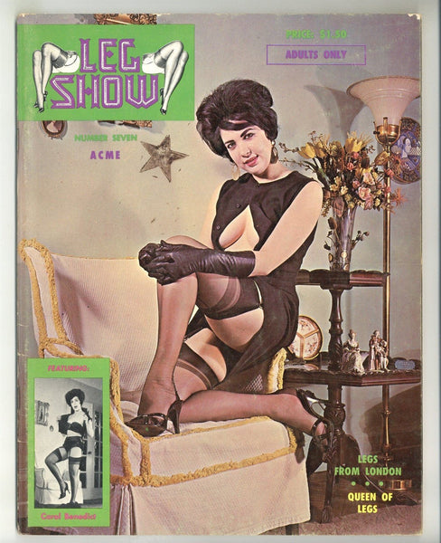 Leg Show V1#7 Vintage Legs Stockings Fetish Magazine 1965 Gene Bilbrew Art 72pgs Selbee Publishing M30770