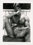 Max Schling 1990 Serious Stare Beefcake RIP Colt 5x7 Moustache Jim French Gay Nude Photo J13195