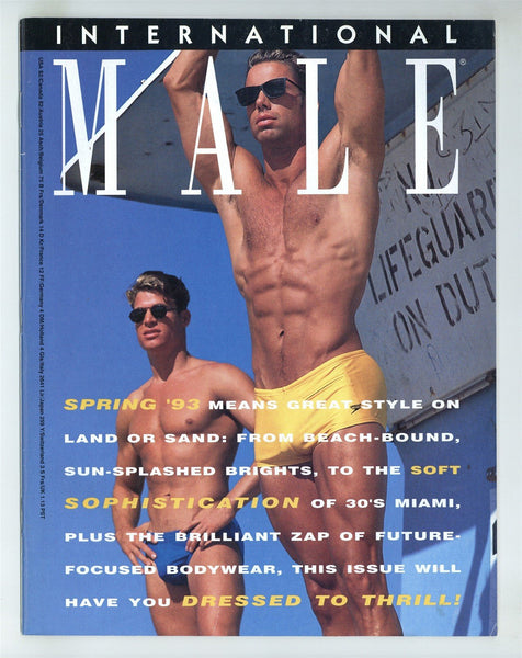 International Male Spring 1993 Handsome Hunks Speedos 52pgs Gay Catalog Magazine M24291