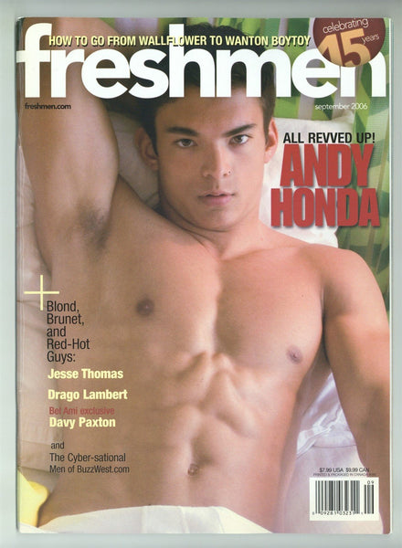 Freshmen 2006 Andy Honda, Jesse Thomas, Bel Ami's Davy Paxton 82pgs Gay Pinup Magazine M30537